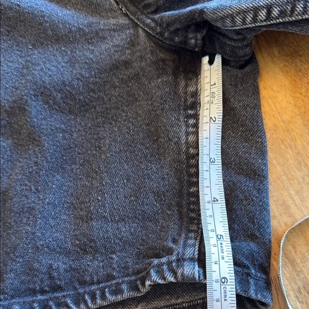 *vintage 1997* Levi’s black 647 orange tab Denim Shorts - Picture 5 of 13